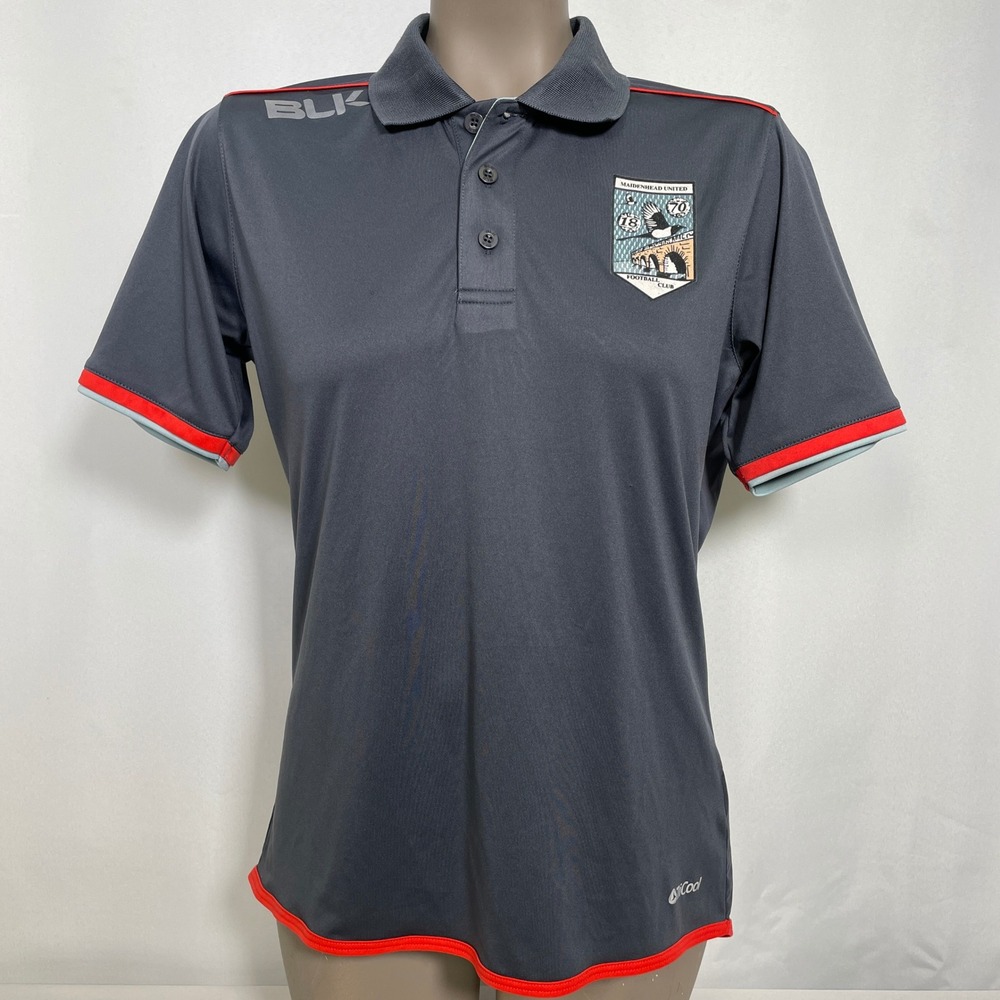 Maidenhead United FC BLK TriCool Gray Polo Jersey Shirt Women's SMALL